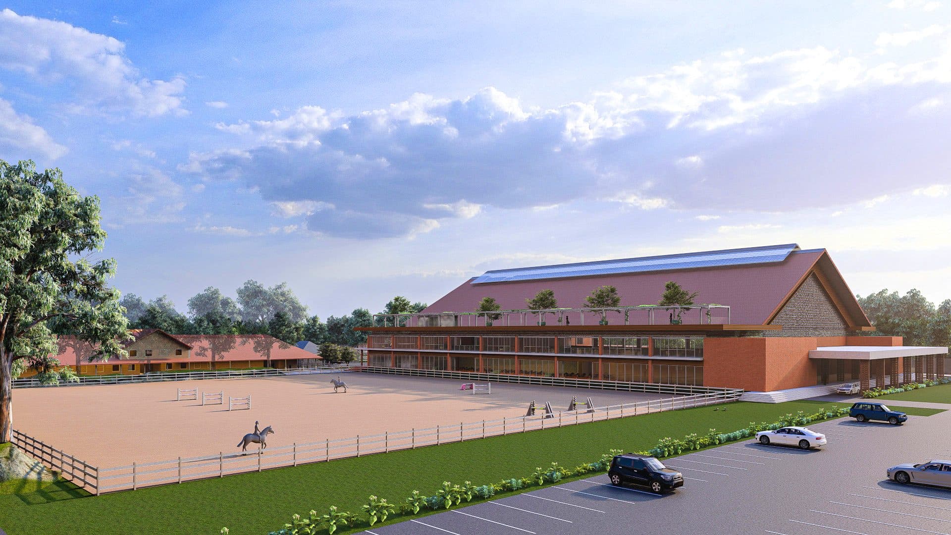 Nusantara National Equestrian Centre, under construction in Surabaya, Indonesia